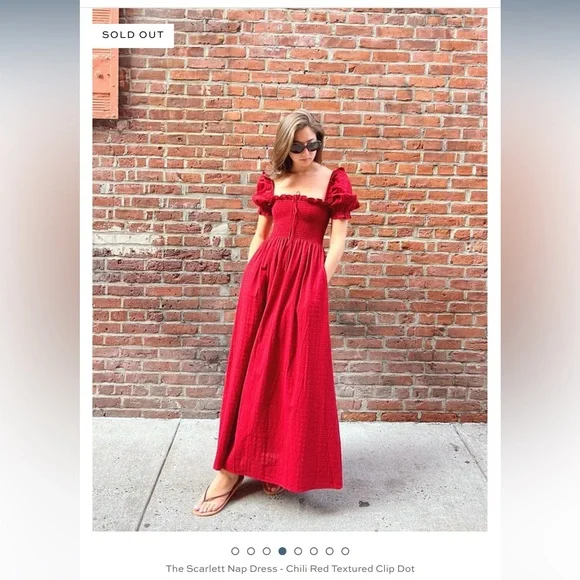House on the Hill　Dress (Red)　100(3Y) Hill House Home The Ellie Nap Dress | Shopbop